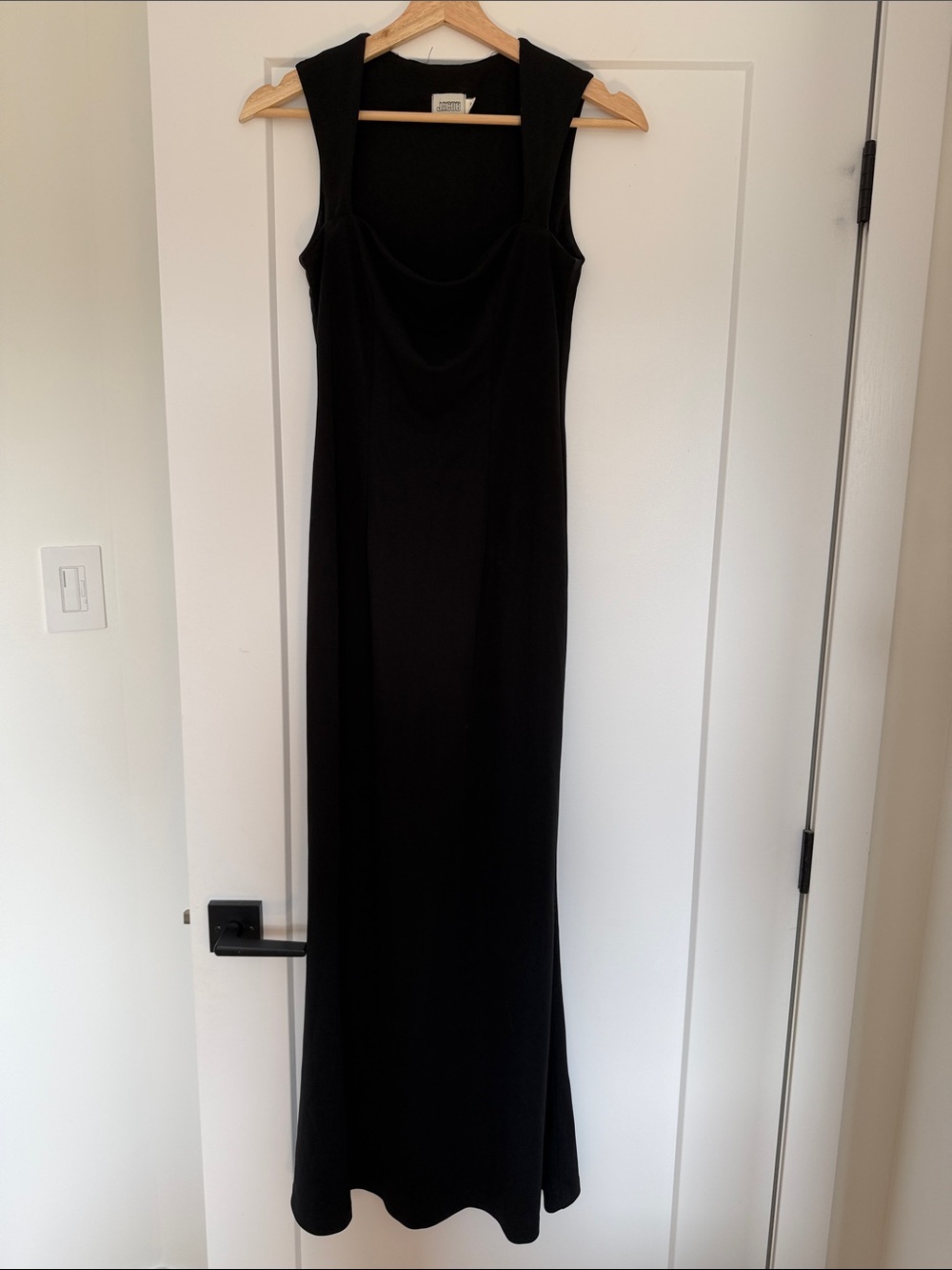 Classic Black Sleeveless Maxi Dress Vintage Jacob